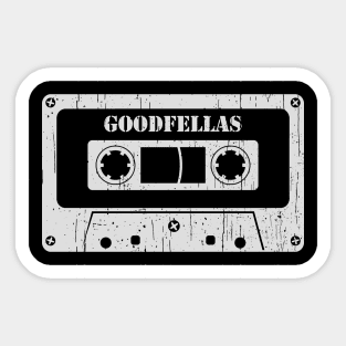 Goodfellas - Vintage Cassette White Sticker